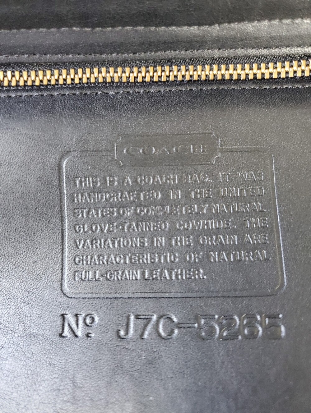 Vintage Coach Black Leather Lexington Briefcase 5265 Authentic - Picture 7 of 13